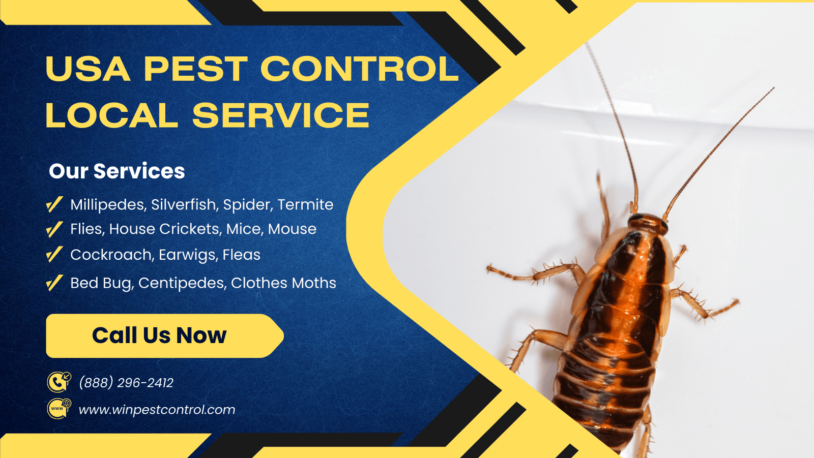 USA Pest Control with Honest Pricing | Fast & Local Service